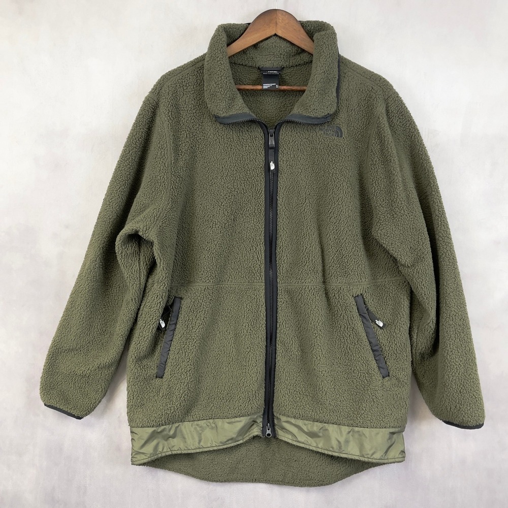 The North Face Olive Green Fleece Jacket